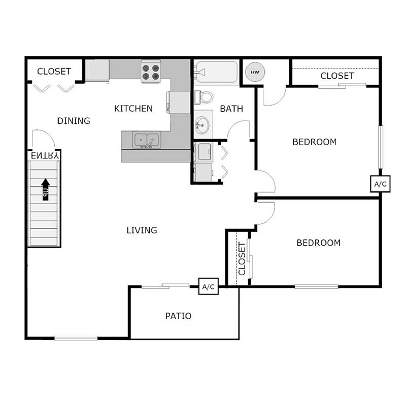 Floor Plans - Commercial Square Apartments - Neenah, Wisconsin